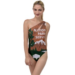 U S  National Park Service Arrowhead Insignia To One Side Swimsuit by abbeyz71