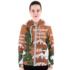 U S  National Park Service Arrowhead Insignia Women s Zipper Hoodie by abbeyz71