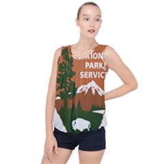 U S  National Park Service Arrowhead Insignia Bubble Hem Chiffon Tank Top by abbeyz71