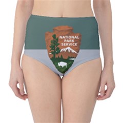 Guidon Of U S  National Park Service Classic High-waist Bikini Bottoms by abbeyz71