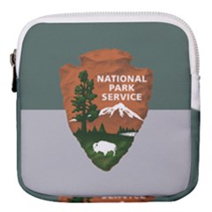 Guidon Of U S  National Park Service Mini Square Pouch by abbeyz71