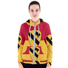 Flag Of United States Army 1st Cavalry Division Women s Zipper Hoodie by abbeyz71