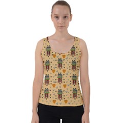 Sankta Lucia With Love And Candles In The Silent Night Velvet Tank Top