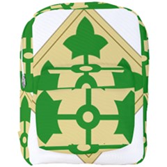 U S  Army 4th Infantry Division Shoulder Sleeve Insignia (1918–2015) Full Print Backpack by abbeyz71