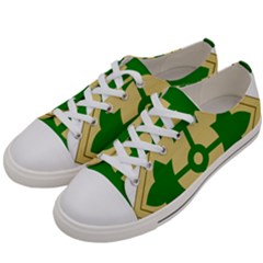 U S  Army 4th Infantry Division Shoulder Sleeve Insignia (1918–2015) Women s Low Top Canvas Sneakers by abbeyz71