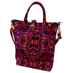 Abstract #8   I   Carmine 6000 Buckle Top Tote Bag by KesaliSkyeArt