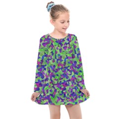 Nocturnal Kids  Long Sleeve Dress by artifiart