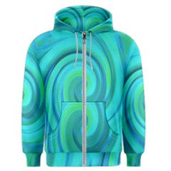 Groovy Cool Abstract Aqua Liquid Art Swirl Painting Men s Zipper Hoodie by myrubiogarden