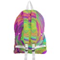 Groovy Abstract Purple And Yellow Liquid Swirl Foldable Lightweight Backpack View2