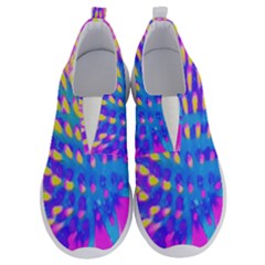 Pink, Blue And Yellow Abstract Coneflower No Lace Lightweight Shoes by myrubiogarden