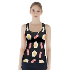 Bacon And Egg Pop Art Pattern Racer Back Sports Top