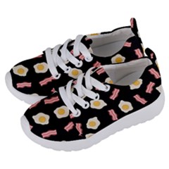 Bacon And Egg Pop Art Pattern Kids  Lightweight Sports Shoes by Valentinaart