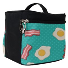 Bacon And Egg Pop Art Pattern Make Up Travel Bag (small)