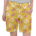 Bacon and Egg Pop Art Pattern Pocket Shorts View1