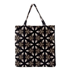 Earth Tone Floral  Grocery Tote Bag by kenique