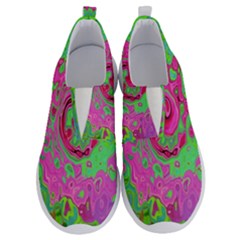 Groovy Abstract Green And Red Lava Liquid Swirl No Lace Lightweight Shoes by myrubiogarden