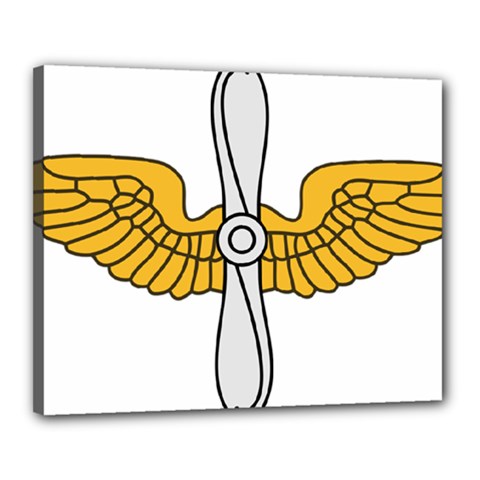 U S  Army Aviation Branch Insignia Canvas 20  X 16  (stretched) by abbeyz71