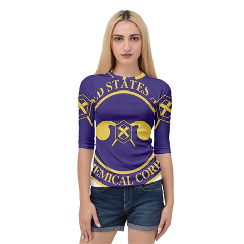 Seal Of Chemical Corps Of U S  Army Quarter Sleeve Raglan Tee by abbeyz71