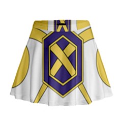 Insignia Of Chemical Corps Of U S  Army Mini Flare Skirt by abbeyz71