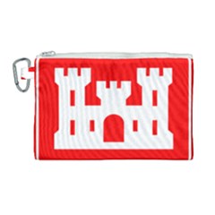 Logo Of United States Army Corps Of Engineers Canvas Cosmetic Bag (large) by abbeyz71