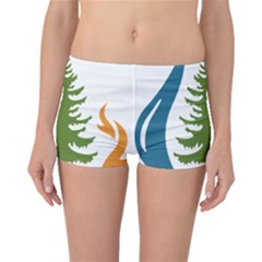 Forest Christmas Tree Spruce Boyleg Bikini Bottoms by Desi8484