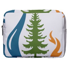 Forest Christmas Tree Spruce Make Up Pouch (large) by Desi8484