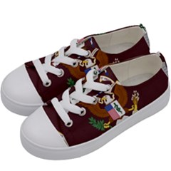 U S  Army Medical Department Regimental Flag Kids  Low Top Canvas Sneakers by abbeyz71