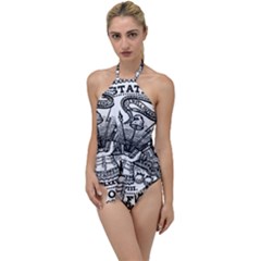 Seal Of U S  Department Of War, 1789-1947 Go With The Flow One Piece Swimsuit by abbeyz71