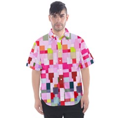 The Framework Paintings Square Men s Short Sleeve Shirt