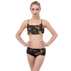 Background Black Blur Colorful Layered Top Bikini Set by Pakrebo