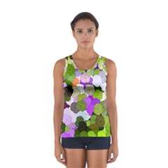 Art Flower Flowers Fabric Fabrics Sport Tank Top  by Pakrebo