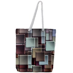 Texture Artwork Mural Murals Art Full Print Rope Handle Tote (large) by Pakrebo