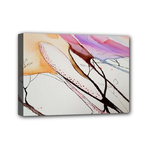 Art Painting Abstract Canvas Mini Canvas 7  X 5  (stretched) by Pakrebo