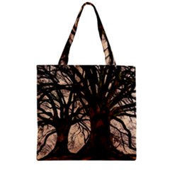 Ent Treant Trees Tree Bark Barks Zipper Grocery Tote Bag