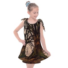 Ent Treant Trees Tree Bark Barks Kids  Tie Up Tunic Dress