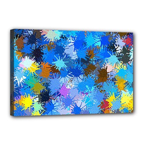 Color Colors Abstract Colorful Canvas 18  X 12  (stretched) by Pakrebo