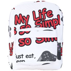 My Life Is Simple Full Print Backpack