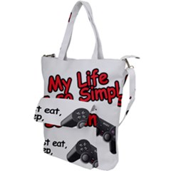 My Life Is Simple Shoulder Tote Bag by Ergi2000