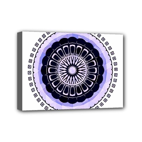 Design Circular Pattern Mandala Mini Canvas 7  X 5  (stretched) by Pakrebo