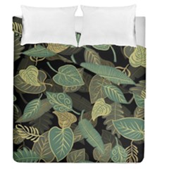 Autumn Fallen Leaves Dried Leaves Duvet Cover Double Side (queen Size) by Pakrebo