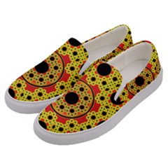 Fractal Art Design Pattern Men s Canvas Slip Ons by Pakrebo