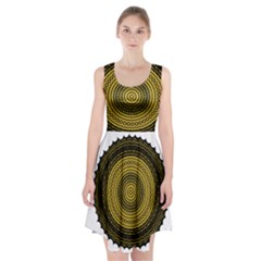 Design Circular Shape Round Racerback Midi Dress by Pakrebo