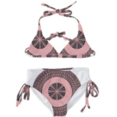 Design Circular Aztec Symbol Kids  Classic Bikini Set by Pakrebo