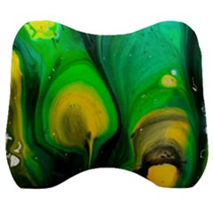 Art Abstract Artistically Painting Velour Head Support Cushion by Pakrebo