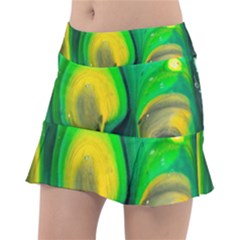 Art Abstract Artistically Painting Tennis Skirt by Pakrebo