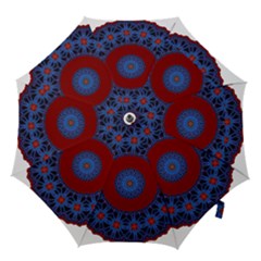 Mandala Pattern Round Ethnic Hook Handle Umbrellas (Large)