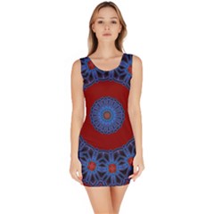 Mandala Pattern Round Ethnic Bodycon Dress