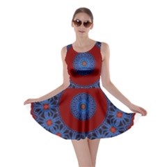 Mandala Pattern Round Ethnic Skater Dress
