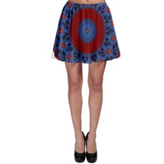 Mandala Pattern Round Ethnic Skater Skirt by Pakrebo