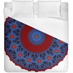 Mandala Pattern Round Ethnic Duvet Cover (King Size)